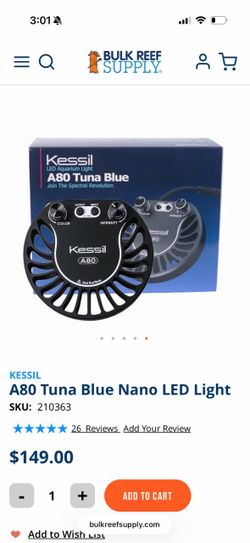 Kessil A80 Tuna Blue Nano LED Light