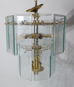 Chandelier 8 Lights 20 Beveled Glasses