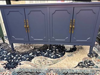 Royalcraft Navy Blue 4-Door Sideboard Buffet