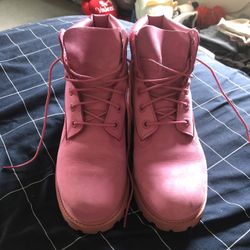Pink Timberlands 