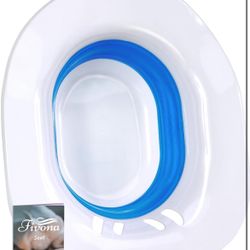 Brand: FIVONA Fivona Sitz Bath for Toilet Seat Postpartum and Hemorrhoids Care - Yoni Steam Seat - Foldable Basin for Epsom Salt Soak - Portable Bidet