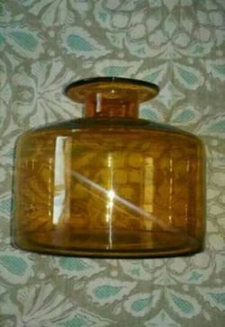 Amber colored Glass VASE