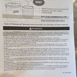 Rovsun 50QT Turkey Fryer 