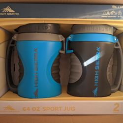 Brand New High Sierra 64oz Max-Hydrate Sport Jug, 2-pack