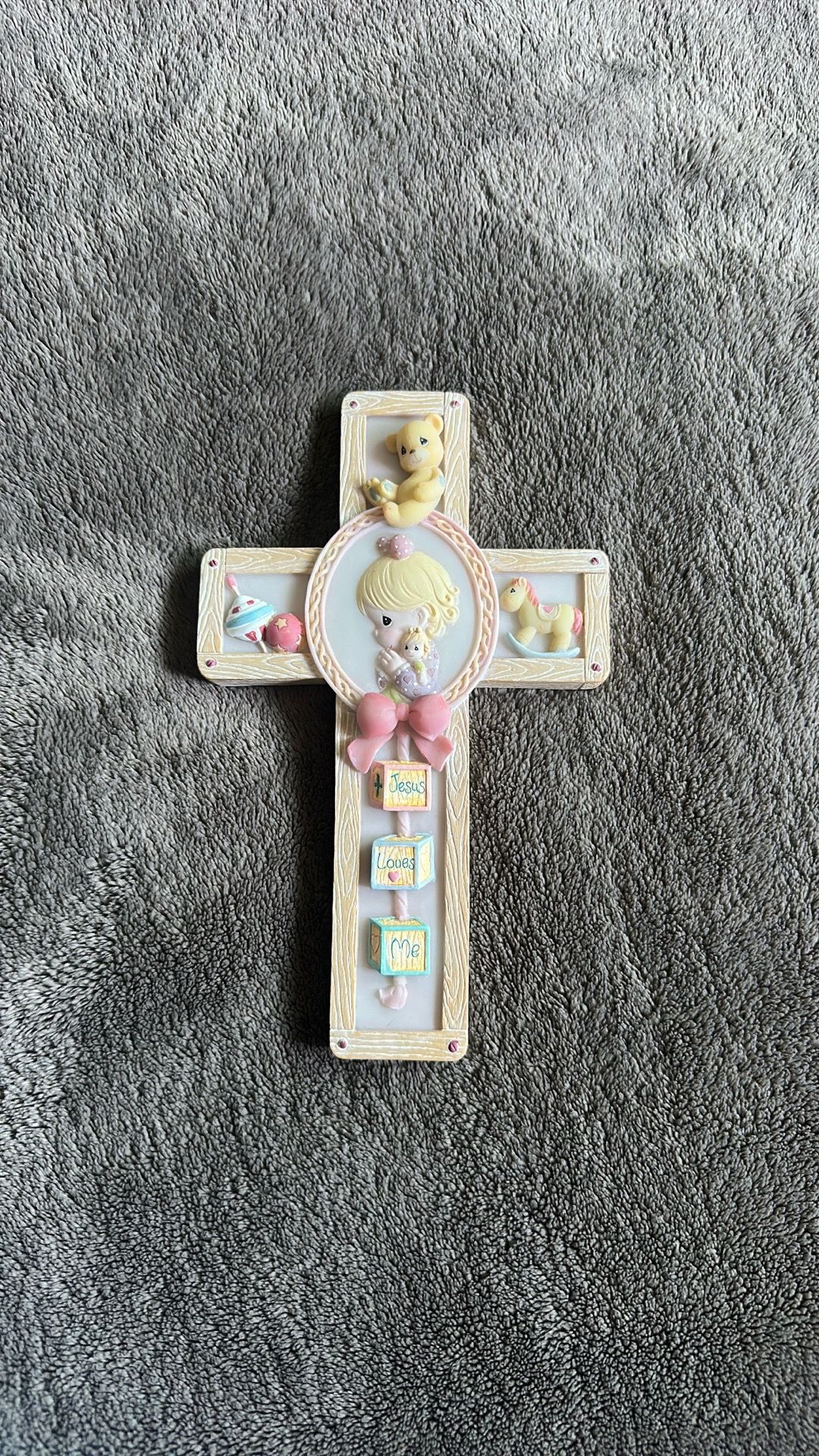 Vintage Precious Moments Nursery Cross