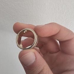 Icelink Sterling Silver Gold Plated Ring