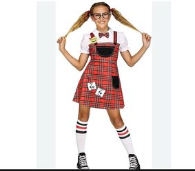 Head Of The Class Nerd Schoolgirl Girl's Costume