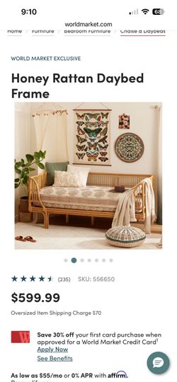 World Market Daybed (twin mattress incl)