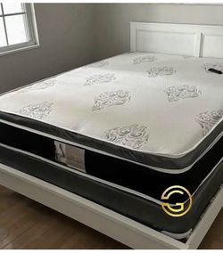 Queen Pillowtop Mattress and Box - NOT BEDFRAME INCLUDED - NEW