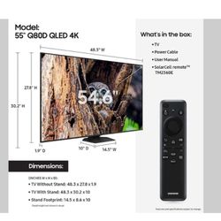SAMSUNG 55"INCH QLED 4K Q80D 