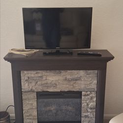 Fireplace TV console