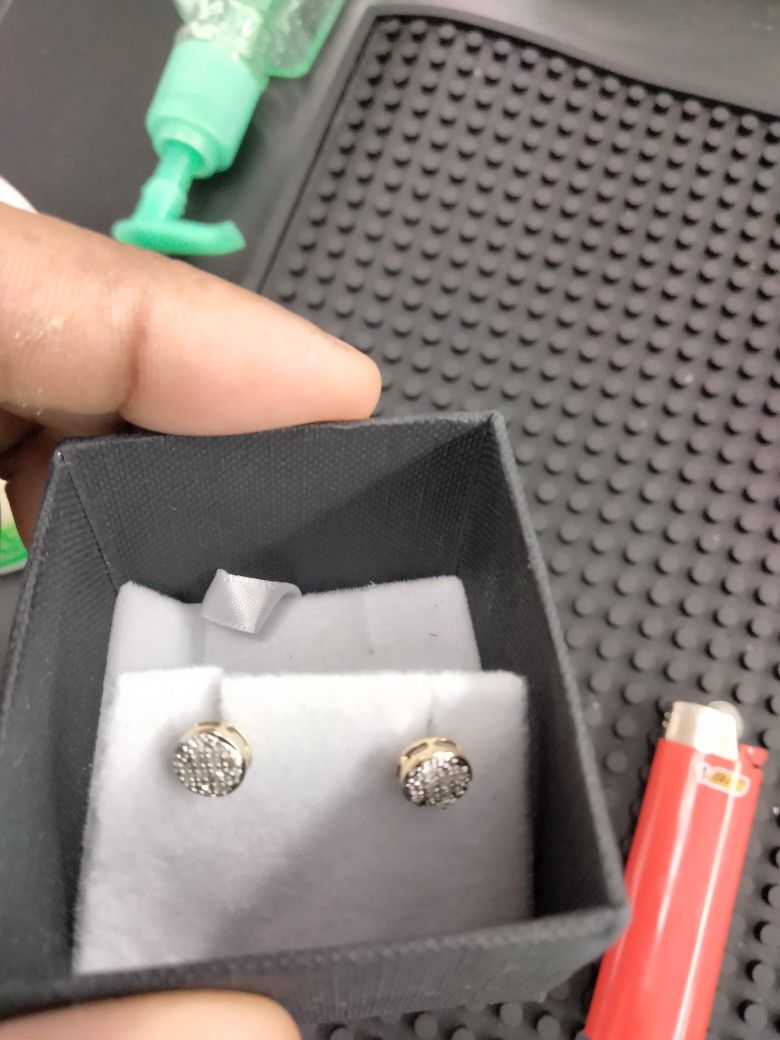 10kt 💎 Earrings Real Diamonds