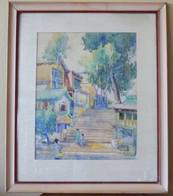 Edith Cisco Painting Signed 1940 - 28.5” x 33.5”