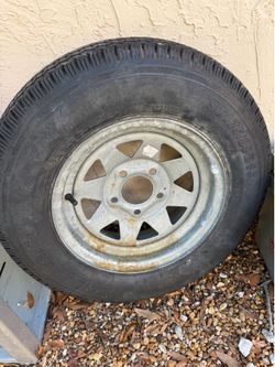5 Lug Trailer Rim w/ Tire $50fcfs