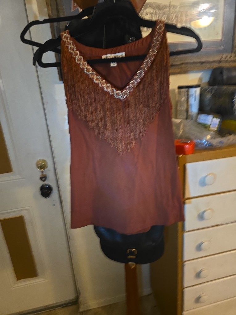 Very Cute Ladies Western Fringe Tank
