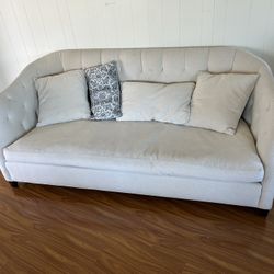 Cozy White 84” Luccia Couch