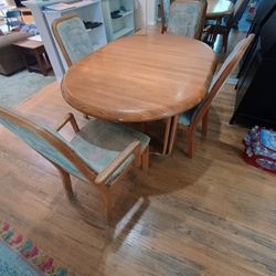 Oak Table Set