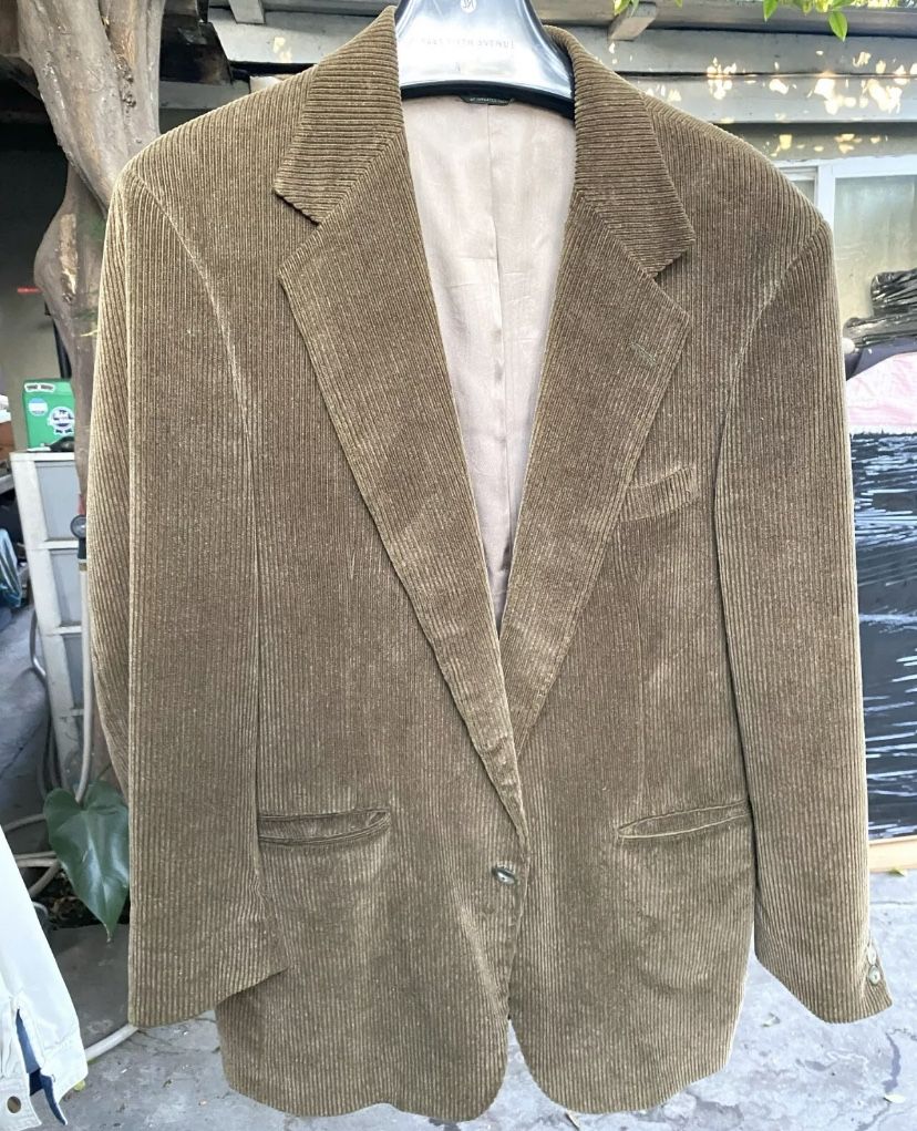 Broadmoor & Pike Nordstrom Menβs Brown Corduroy Blazer Jacket Size 40R