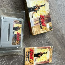 HOKUTO NO KEN 5 Fist of the North Star 5 Super Famicom With Box & Manual SFC0744