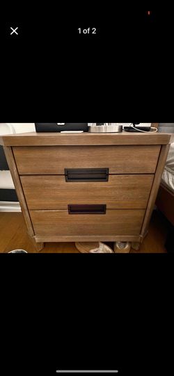 Two Nightstands with USB Charging Ports