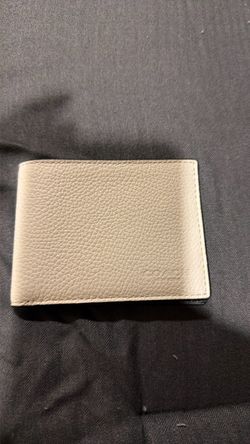 White Men’s Coach slim Bifold