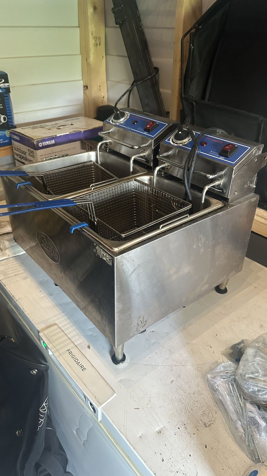 Electric table Top Double Fryer