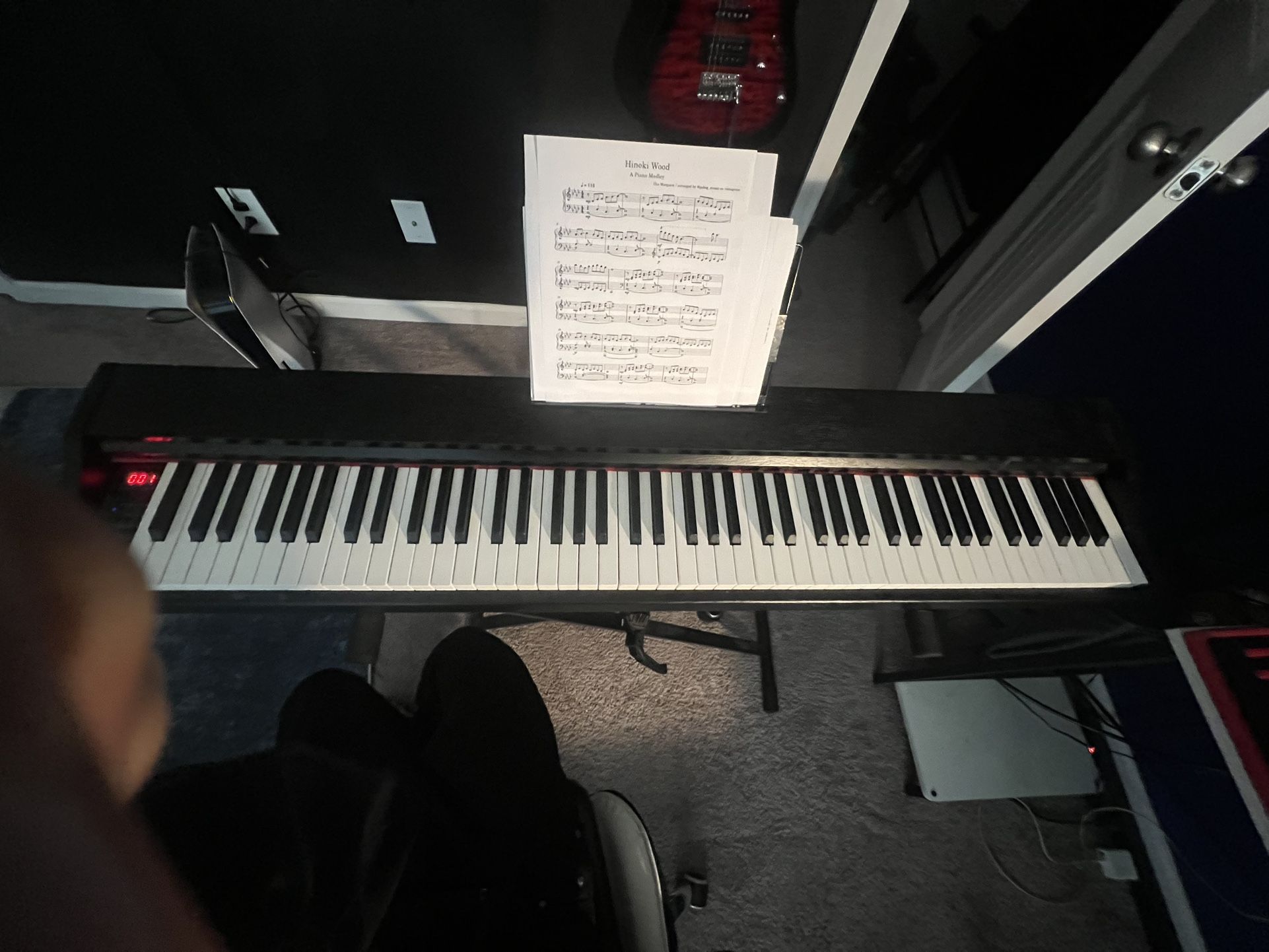 88 Key Semi Weighted Keyboard With Stand And Pedal
