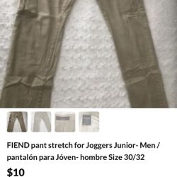 FIEND pant stretch for Joggers Junior- Men / pantalón para Jóven- hombre Size 30/32