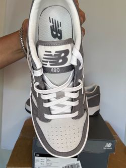 New Balance 480 Kids Sneakers PSB480EC Gray Youth Shoes New With Box