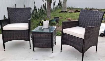 Patio Garden Balcony Furniture Set 3 Pcs Brand New