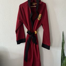 Harry Potter Gryffindor House Costume Sleep Bath Robe Red Size Small or Medium