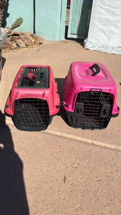 Pink Petmate Pet Carriers Set of 2