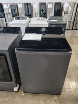 LG 5.5 cu.ft.Mega Capacity Smart Top Load Washer with Impeller Easyunload &AI Sensing