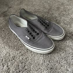 Grey Men’s Vans( No Laces)