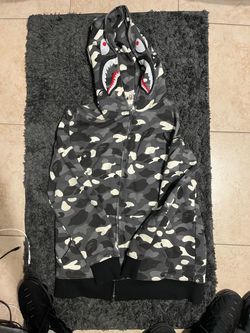 Gray Bape Full Zip Up