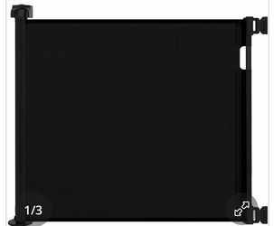 Retractable Mesh Safety Gate Black