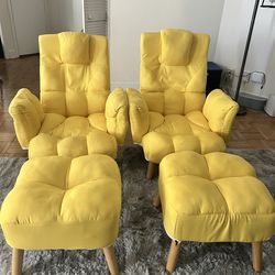 Reclining Lounge chair with ottoman