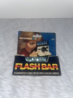 Sylvania Blue Dot Flash Bar for Polaroid Vintage 10 Flashes for  Camera New