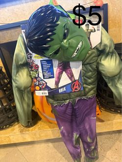 $5 USED HULK 4-6 BOYS COSTUME