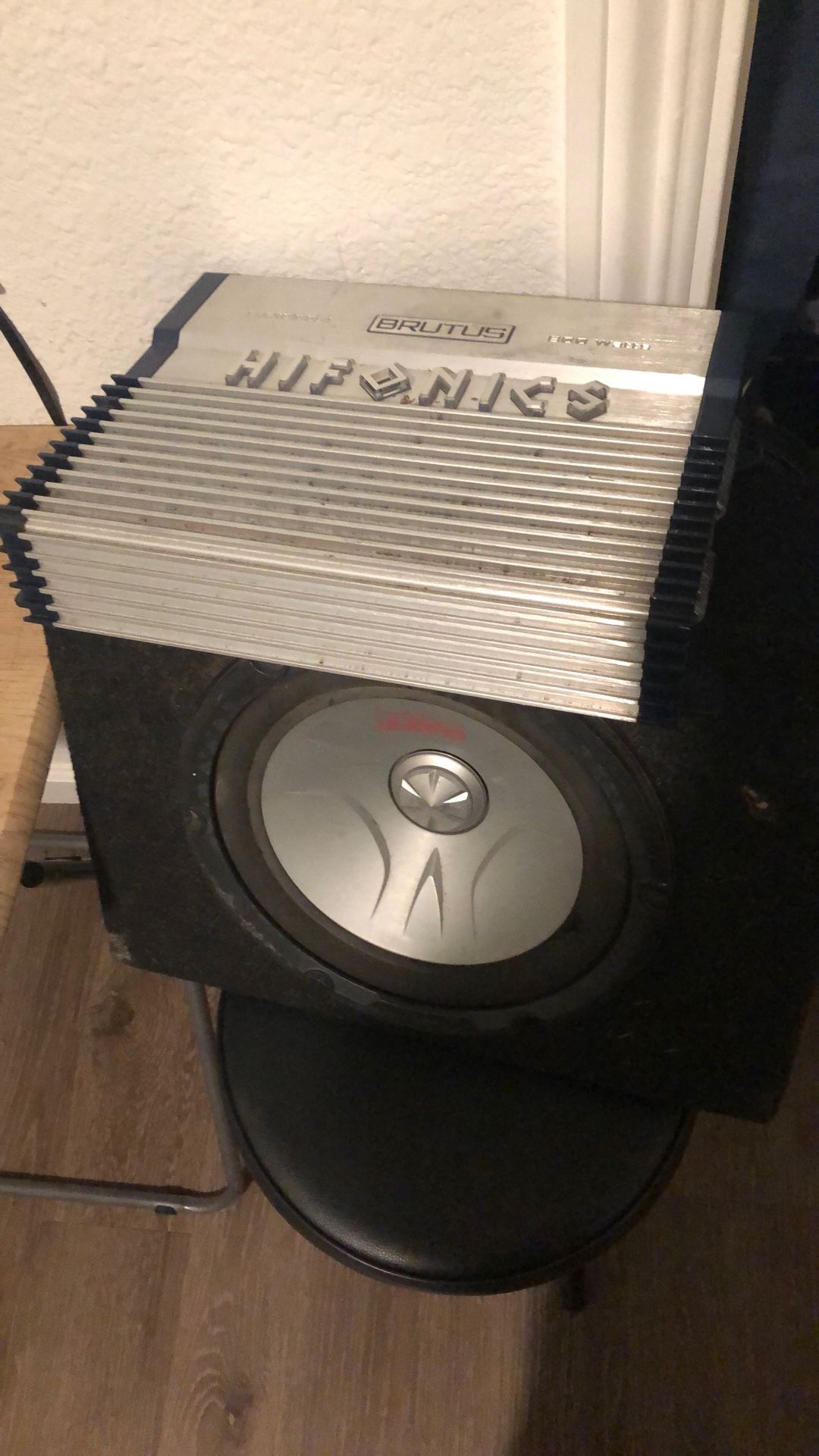 Subwoofer and amp OBO
