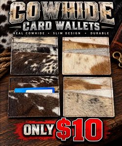 Cow card wallet