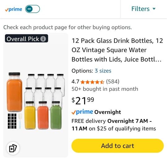 Glass Drink Bottles