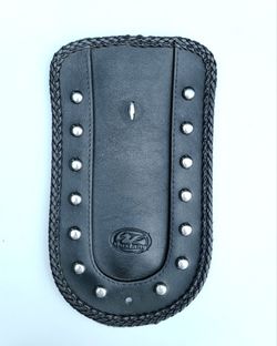 Mustang Seat Fender Bib with Chrome Studs