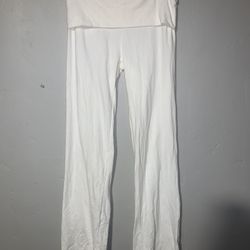 Skims White Lounge Pants 