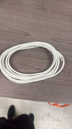White Cat5e Ethernet Patch Cable