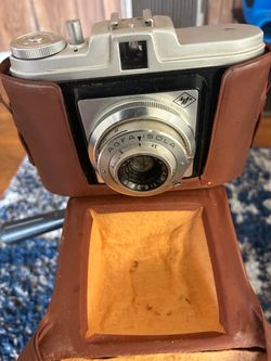 Vintage Agfa Isola camera and stand