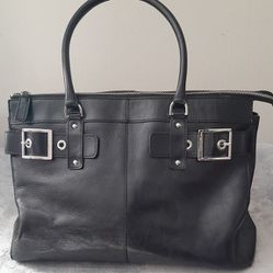 Wilsons Italian Leather Tote Bag Color:Black 