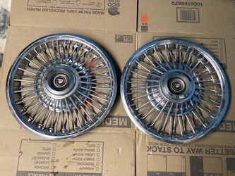 1(contact info removed) 1969 ? Mercury 14in Spoke Hubcaps Hubcap Pair