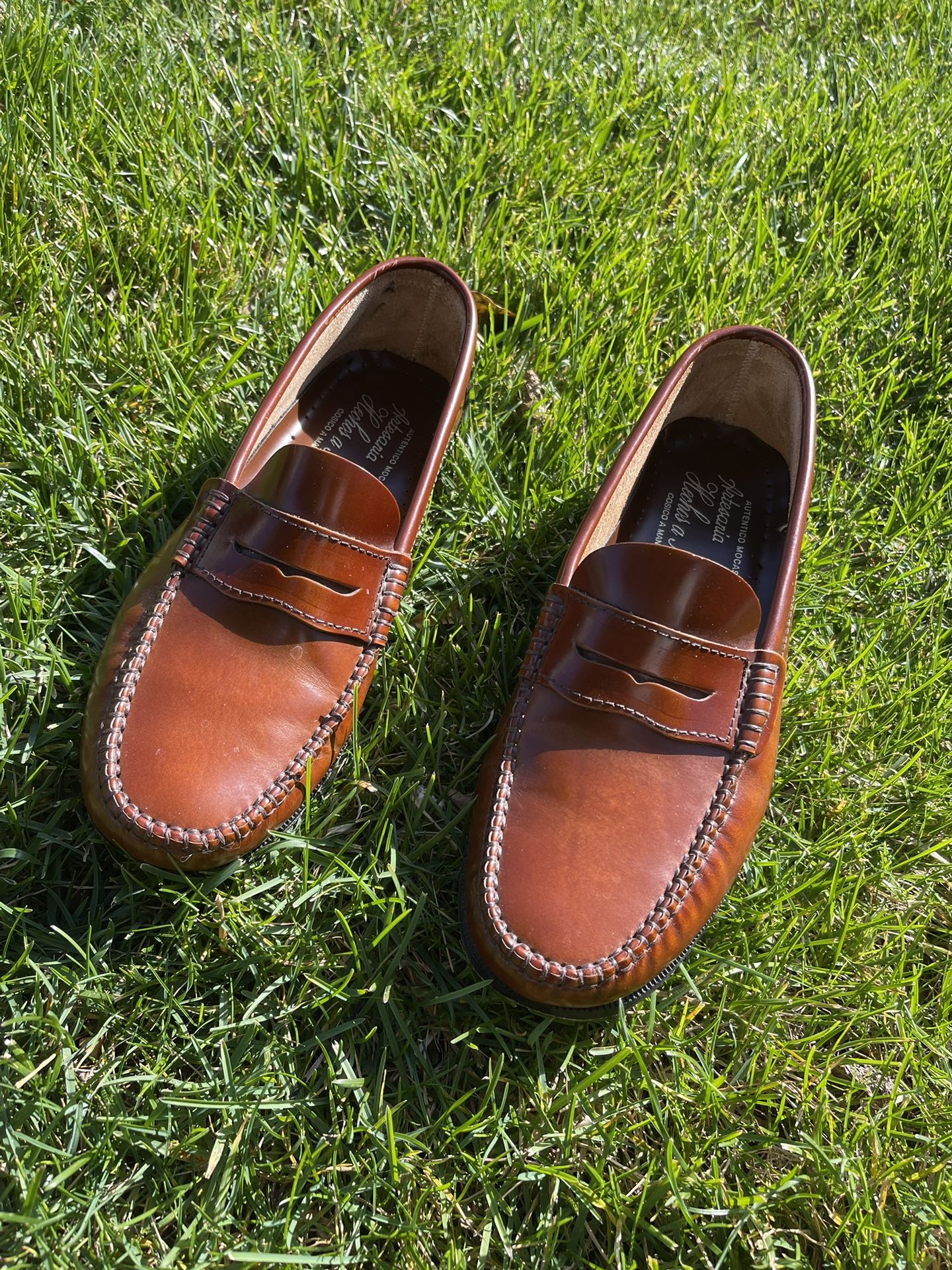 Alden The Bureau Color 8 Cordovan Leisure Handsewn Moccasin in Brown, Men's (Size 8)