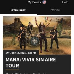 MANA: Vivir Sin Aire 2026 Tour